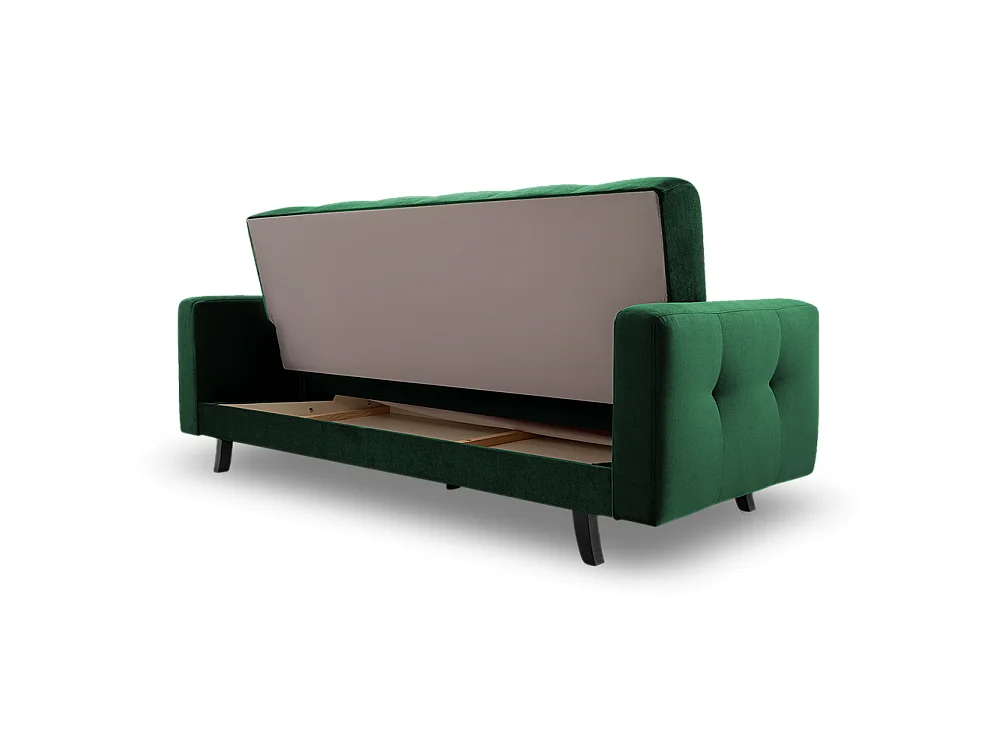 Sofa Lizbona, Grün (Kronos 19) (schwarz)