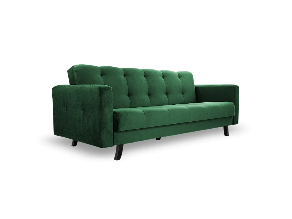 Sofa Lizbona, Grün (Kronos 19) (schwarz)