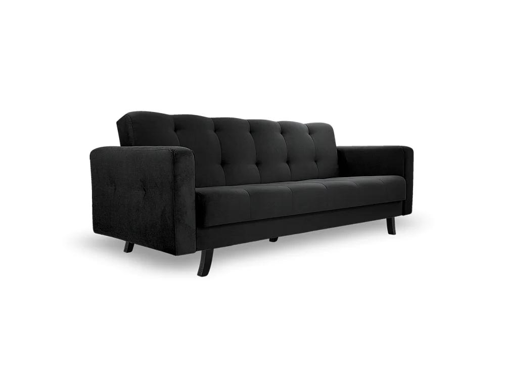 Sofa Lizbona, Schwarz (Kronos 07) (schwarz)