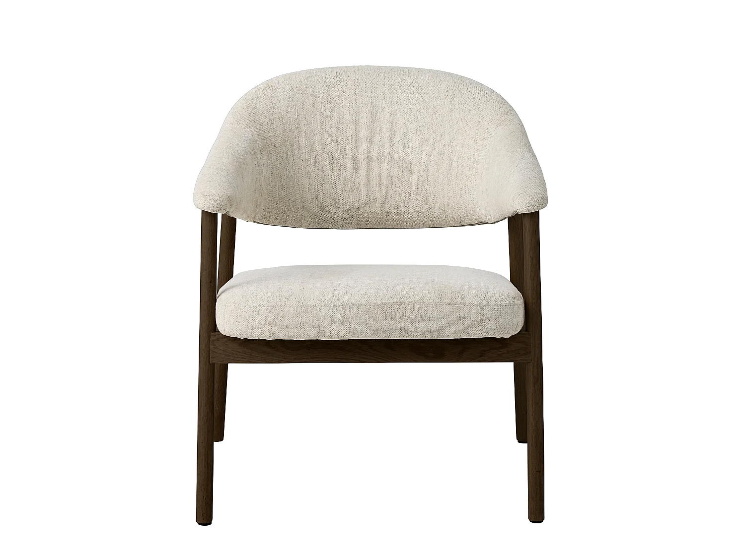 Fauteuil ELK HARMONY en tissu polyester 100% - 1 place, pieds chêne espresso, structure KD