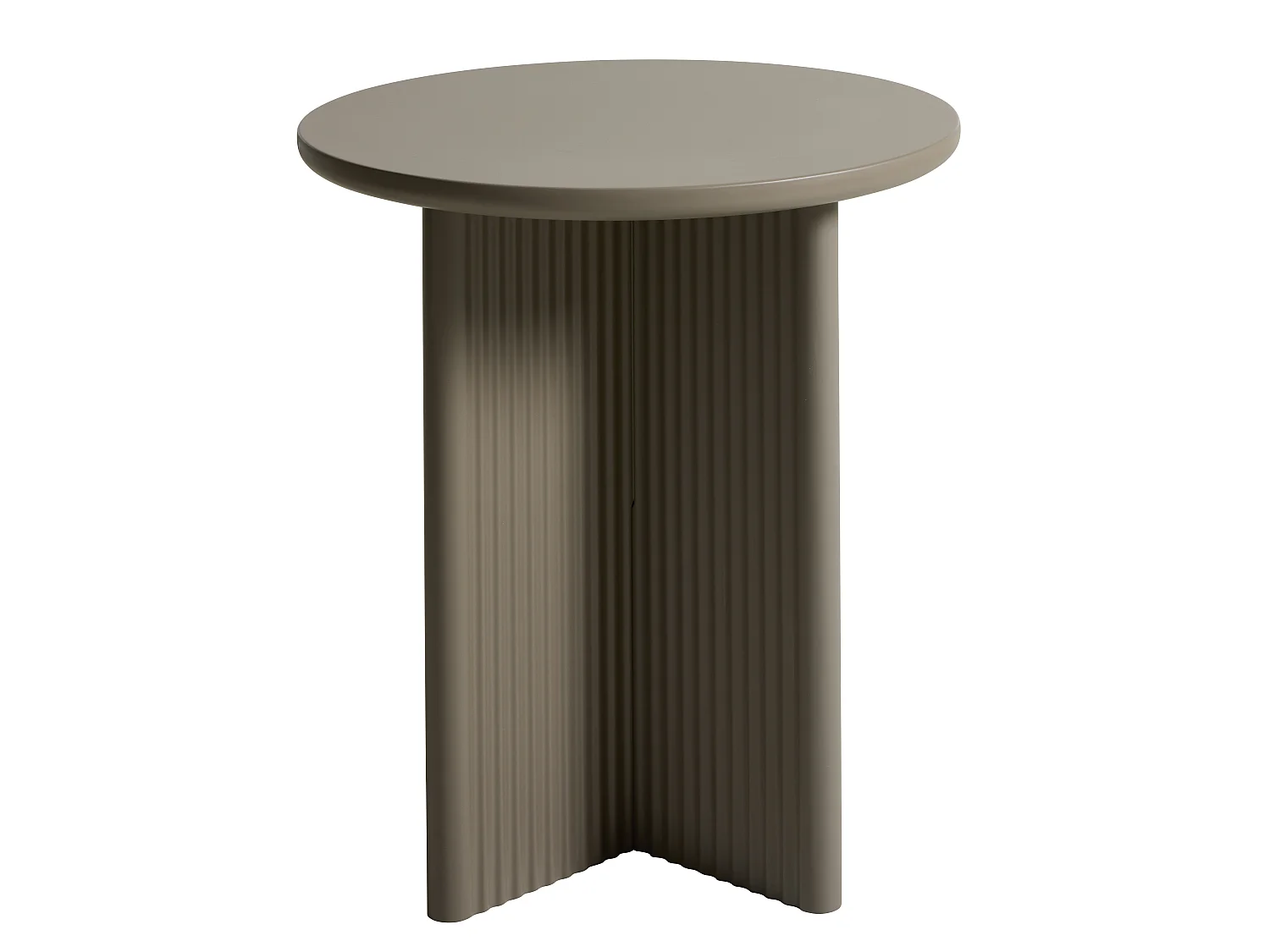 Mesa Lateral Palma Ø50 cm Taupe