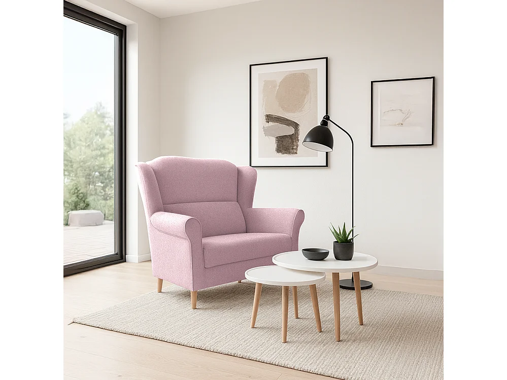 Loft-Sofa 2, Rosa (AVRA 10)