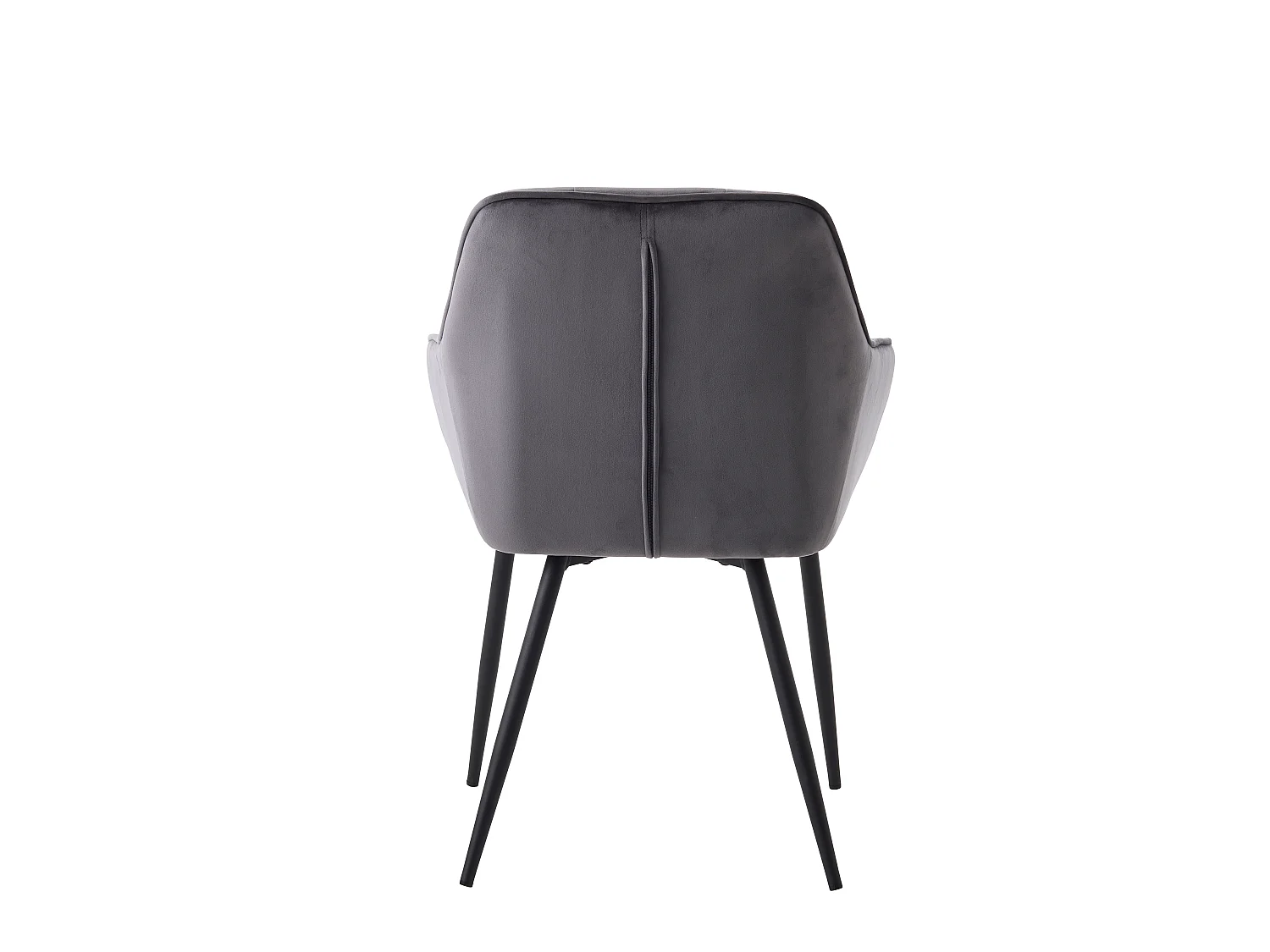 POLTRONA NOLAN SQUARE DARK GREY VELVET – CONJUNTO DE 2