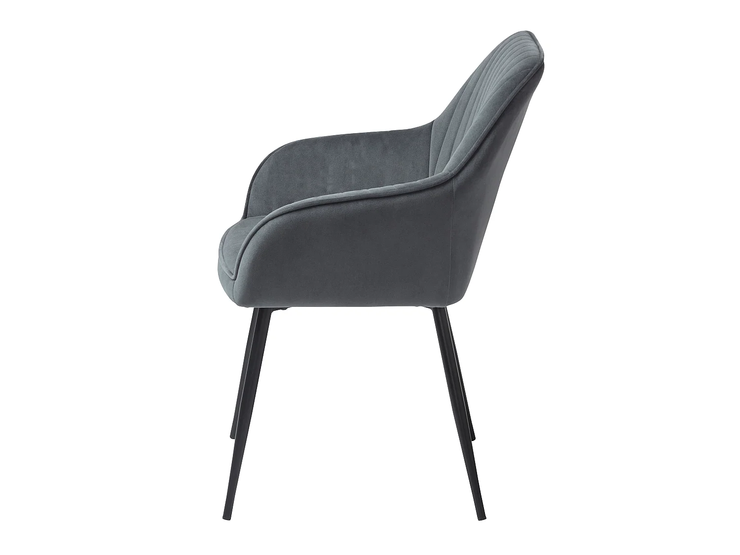 POLTRONA NOLAN STRIPE DARK GREY VELVET – CONJUNTO DE 2