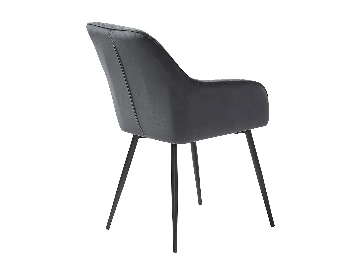 POLTRONA NOLAN STRIPE DARK GREY VELVET – CONJUNTO DE 2