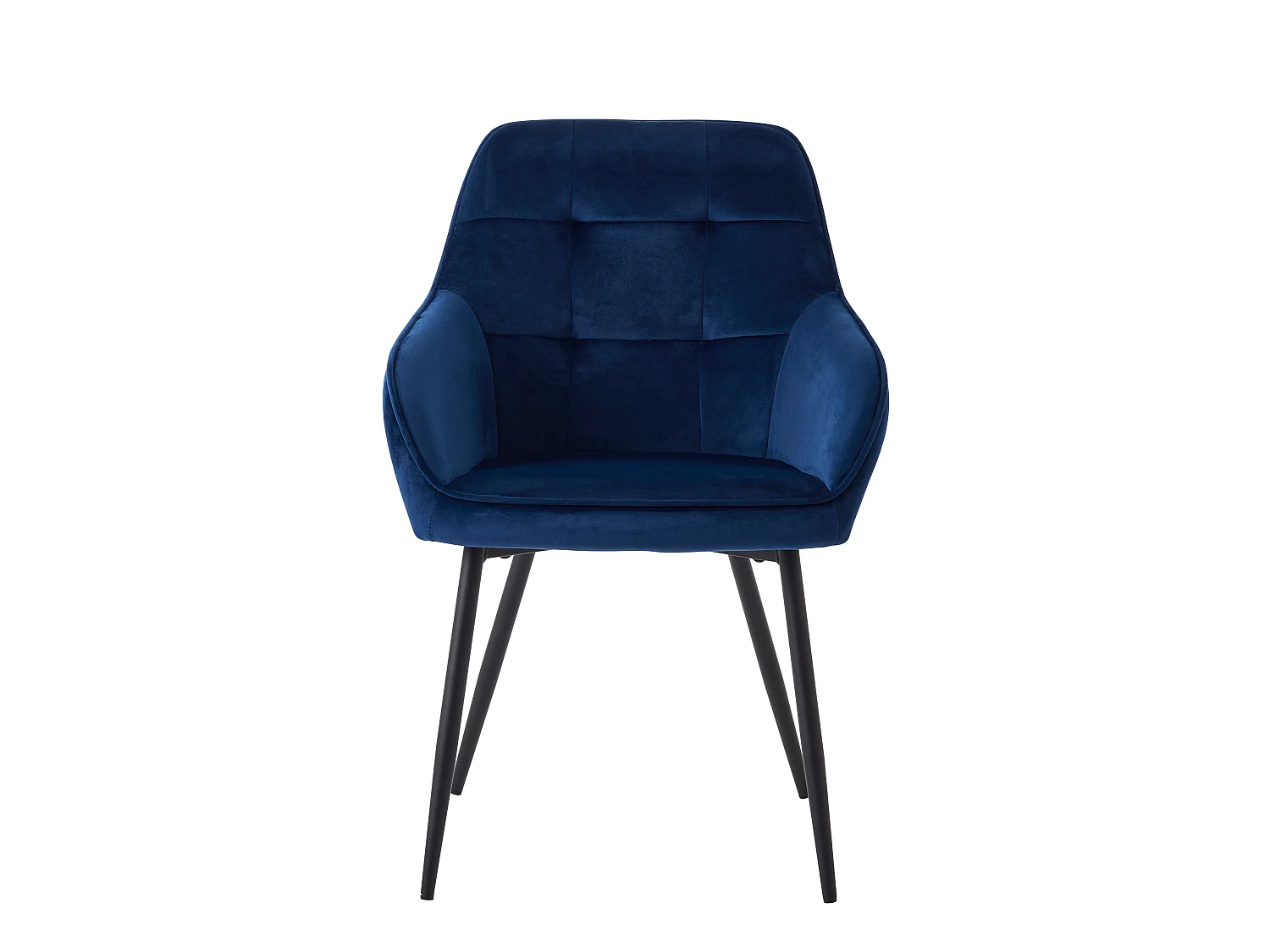 POLTRONA NOLAN SQUARE BLUE VELVET – CONJUNTO DE 2