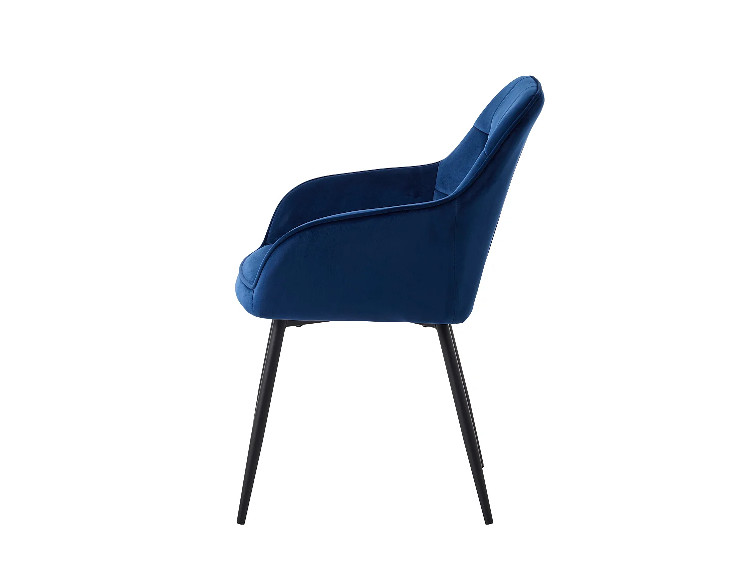 POLTRONA NOLAN SQUARE BLUE VELVET – CONJUNTO DE 2