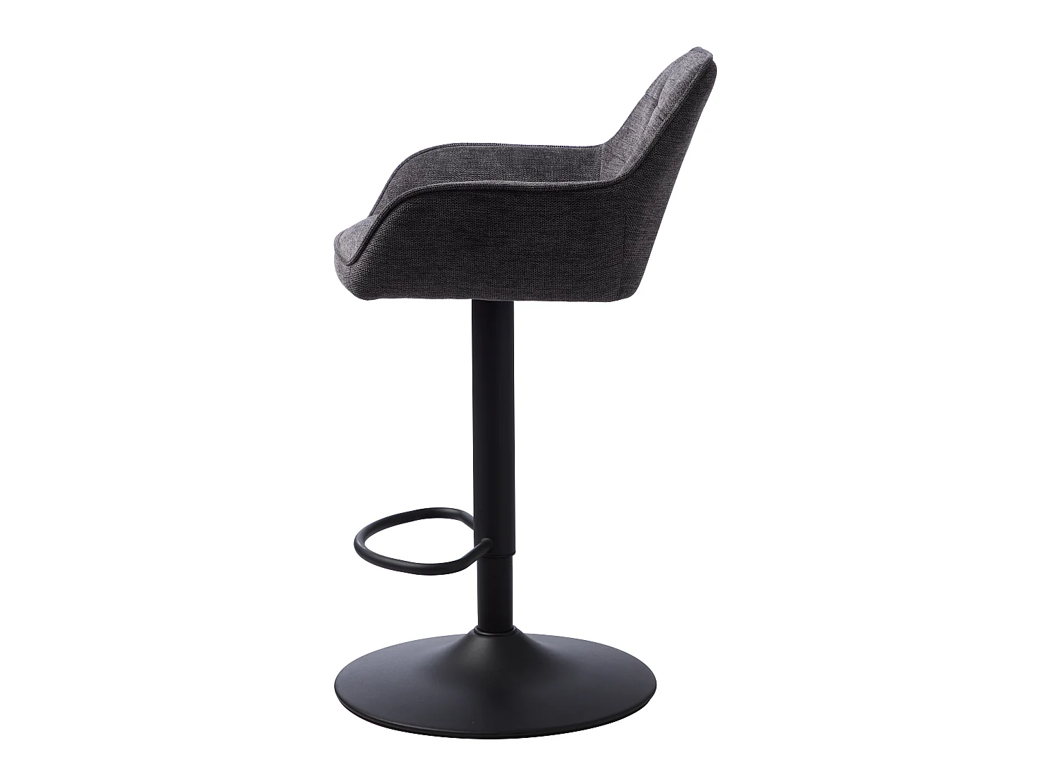 TABURETE DE BAR NOLAN SQUARE DARK GREY – SET DE 2