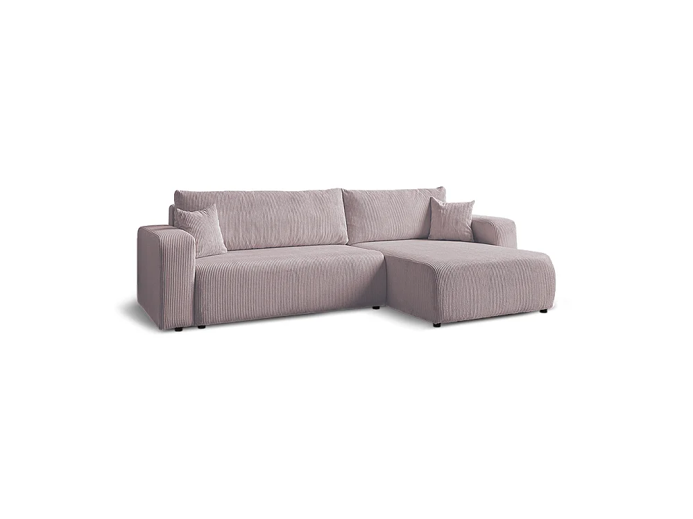 Mia XL Ecksofa, rosa (Poso 27)