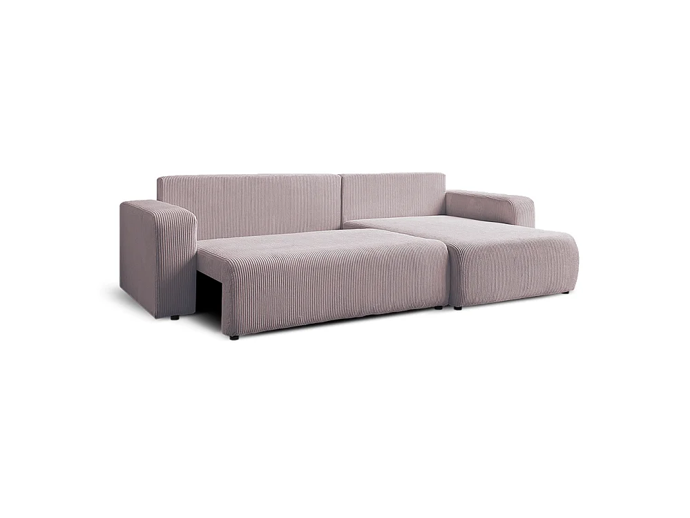 Mia XL Ecksofa, rosa (Poso 27)