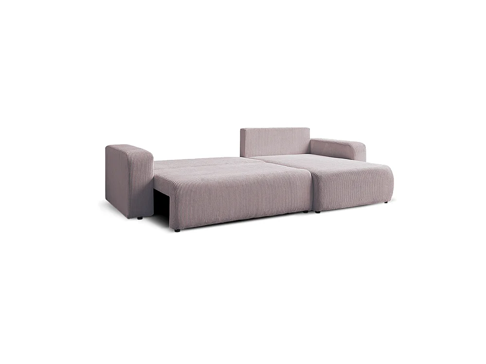 Mia XL Ecksofa, rosa (Poso 27)