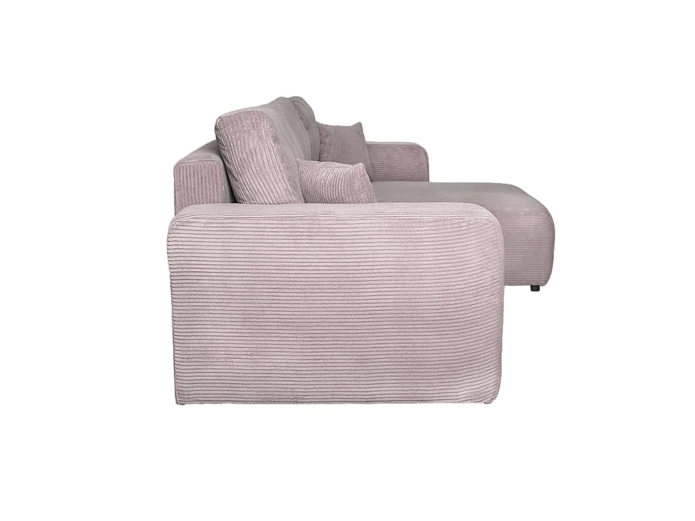 Mia XL Ecksofa, rosa (Poso 27)