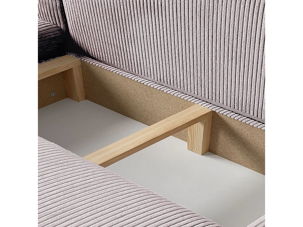 Mia XL Ecksofa, rosa (Poso 27)