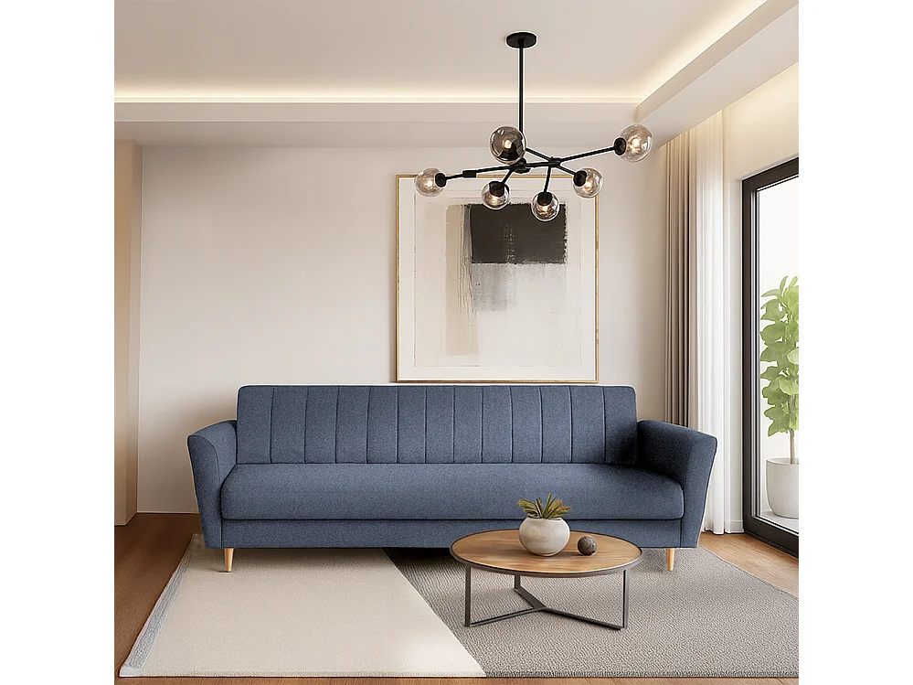 Linea II Sofa, Blau (Scala 74NW)