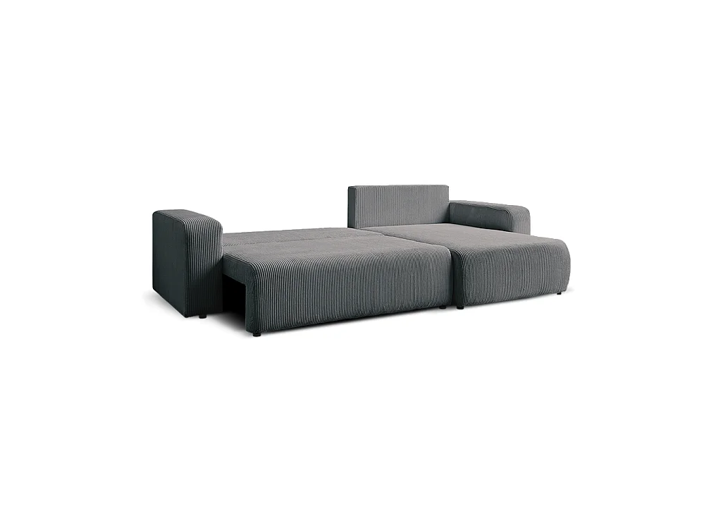 Mia XL Ecksofa, Dunkelgrau (Poso 34)
