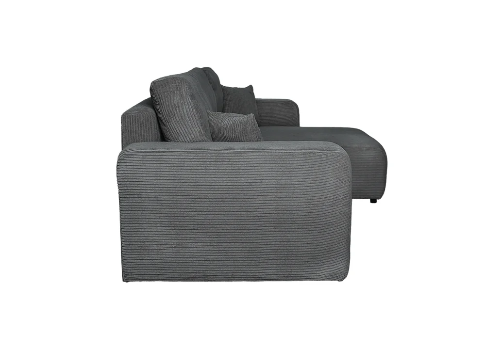 Mia XL Ecksofa, Dunkelgrau (Poso 34)