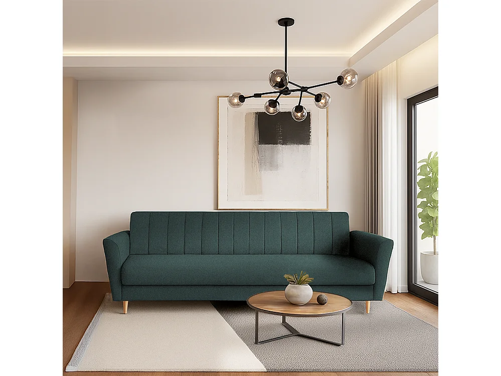 Linea II Sofa, Grün (Scala 37NW)