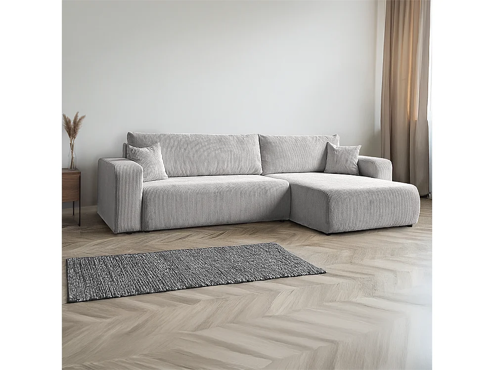 Mia XL Ecksofa, Creme (Poso 100)