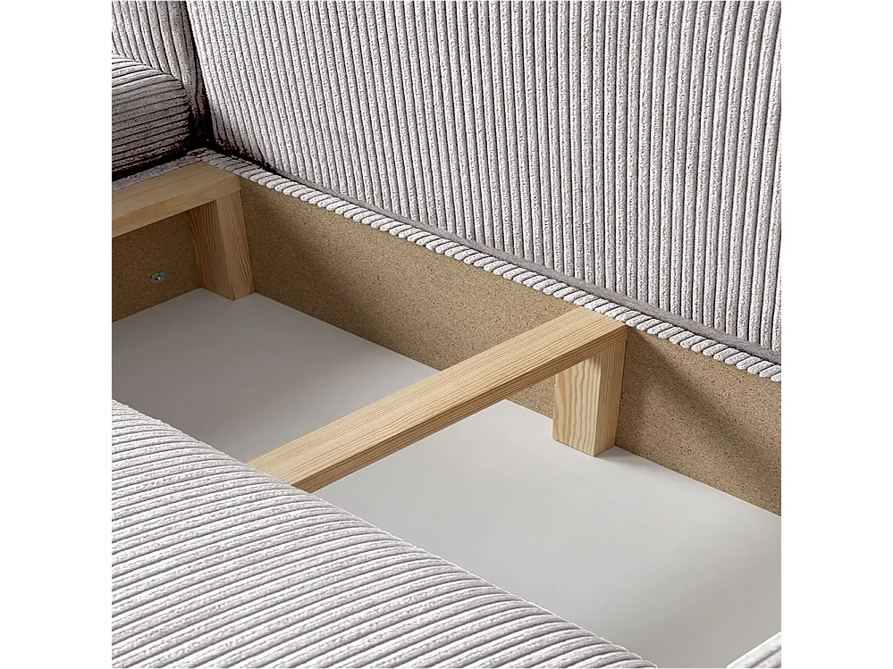 Mia XL Ecksofa, Creme (Poso 100)