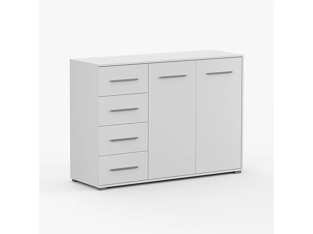 Alba I Frida 01 Kleiderschrank- und Kommode-Set, Weiß