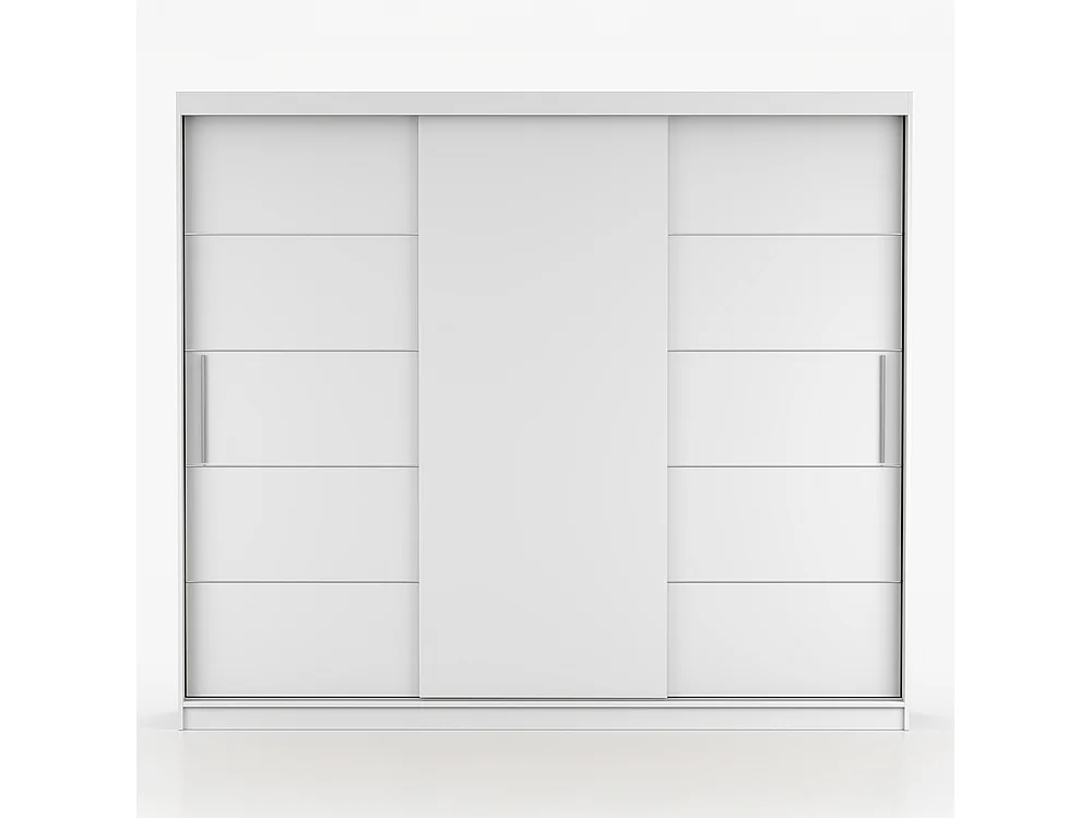 Alba I Frida Mini 01 Kleiderschrank- und Kommode-Set, Weiß