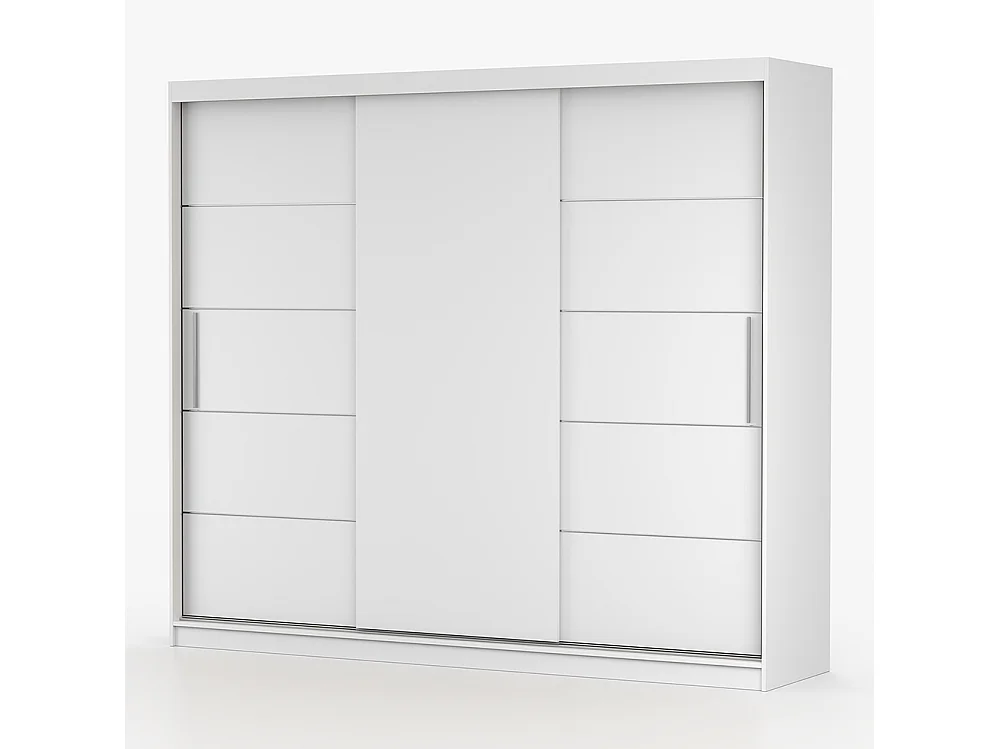 Alba I Frida Mini 01 Kleiderschrank- und Kommode-Set, Weiß
