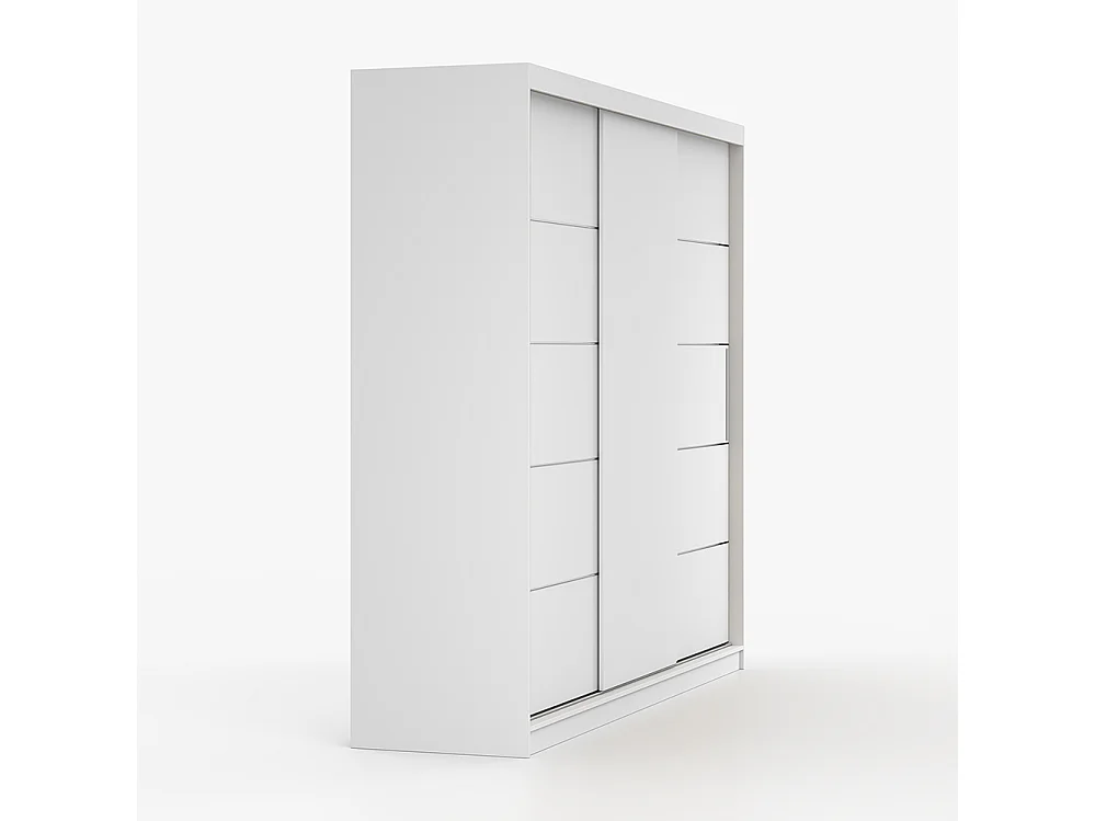 Alba I Frida Mini 01 Kleiderschrank- und Kommode-Set, Weiß