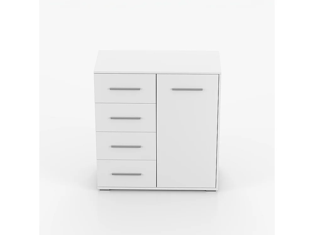 Alba I Frida Mini 01 Kleiderschrank- und Kommode-Set, Weiß