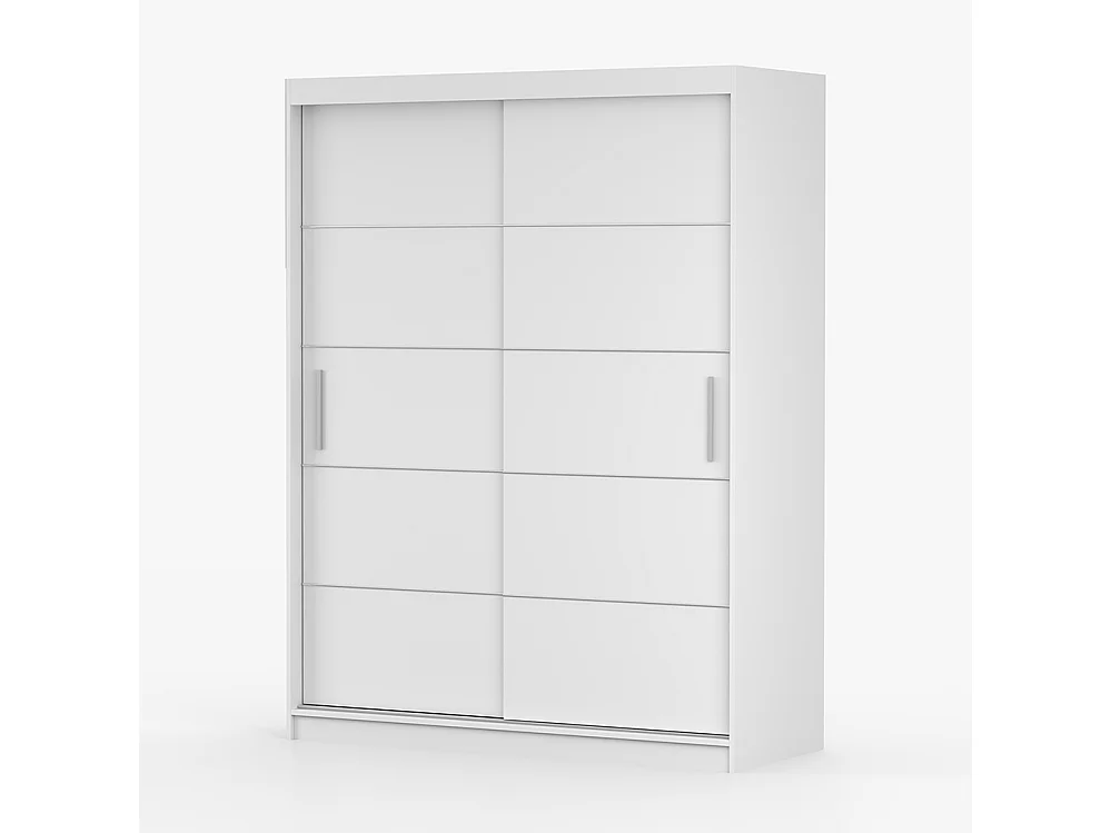 Vista 06 Frida 01 Kleiderschrank- und Kommode-Set, Weiß