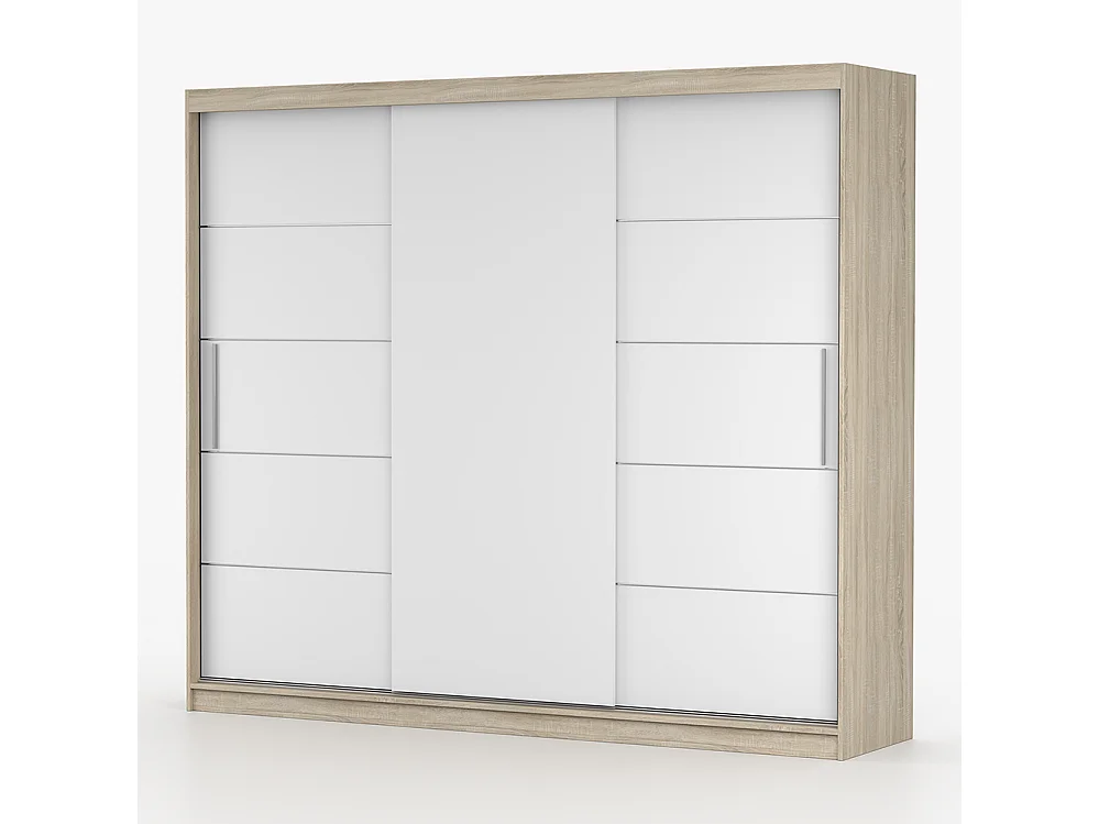 Alba II Frida 01 Mini-Kleiderschrank und Kommode, Sonoma-Eiche