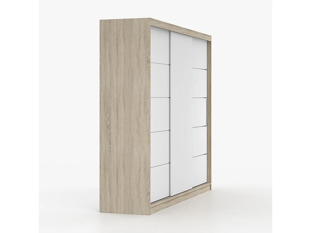 Alba II Frida 01 Mini-Kleiderschrank und Kommode, Sonoma-Eiche