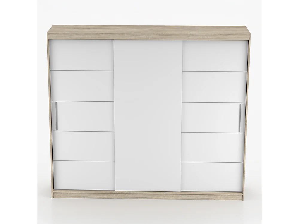 Alba II Frida 01 Mini-Kleiderschrank und Kommode, Sonoma-Eiche