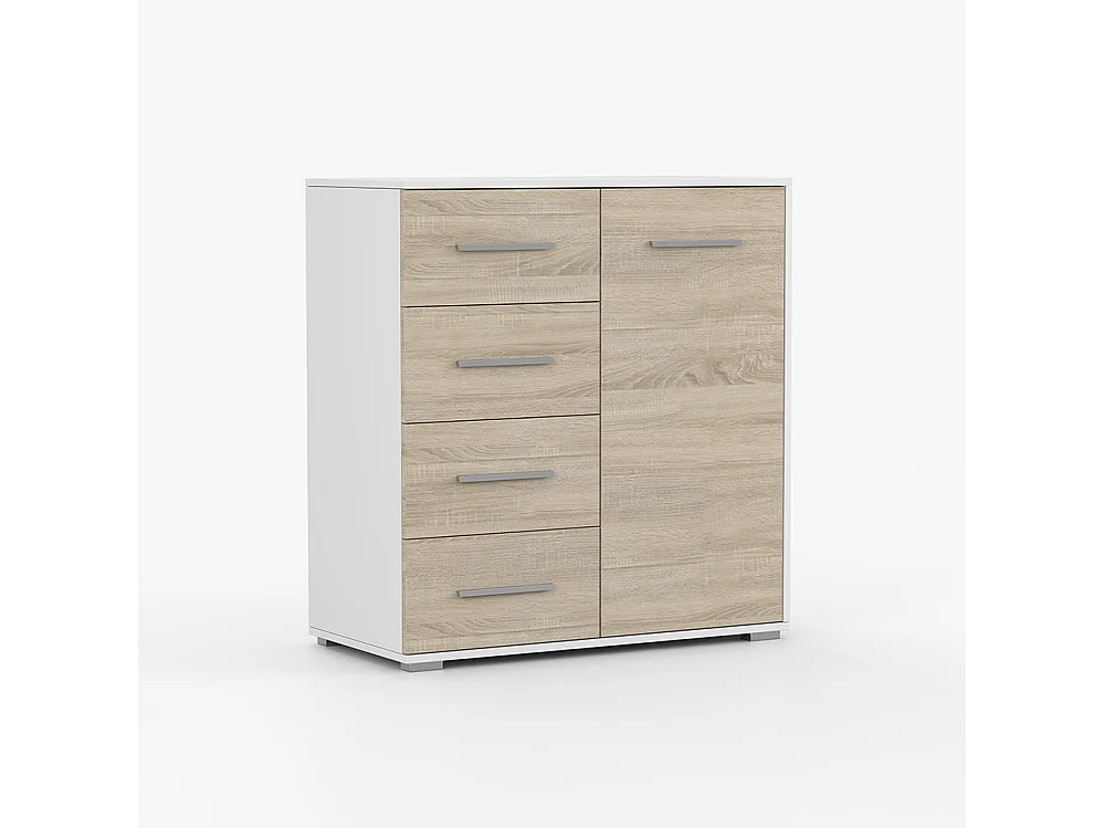 Alba II Frida 01 Mini-Kleiderschrank und Kommode, Weiß