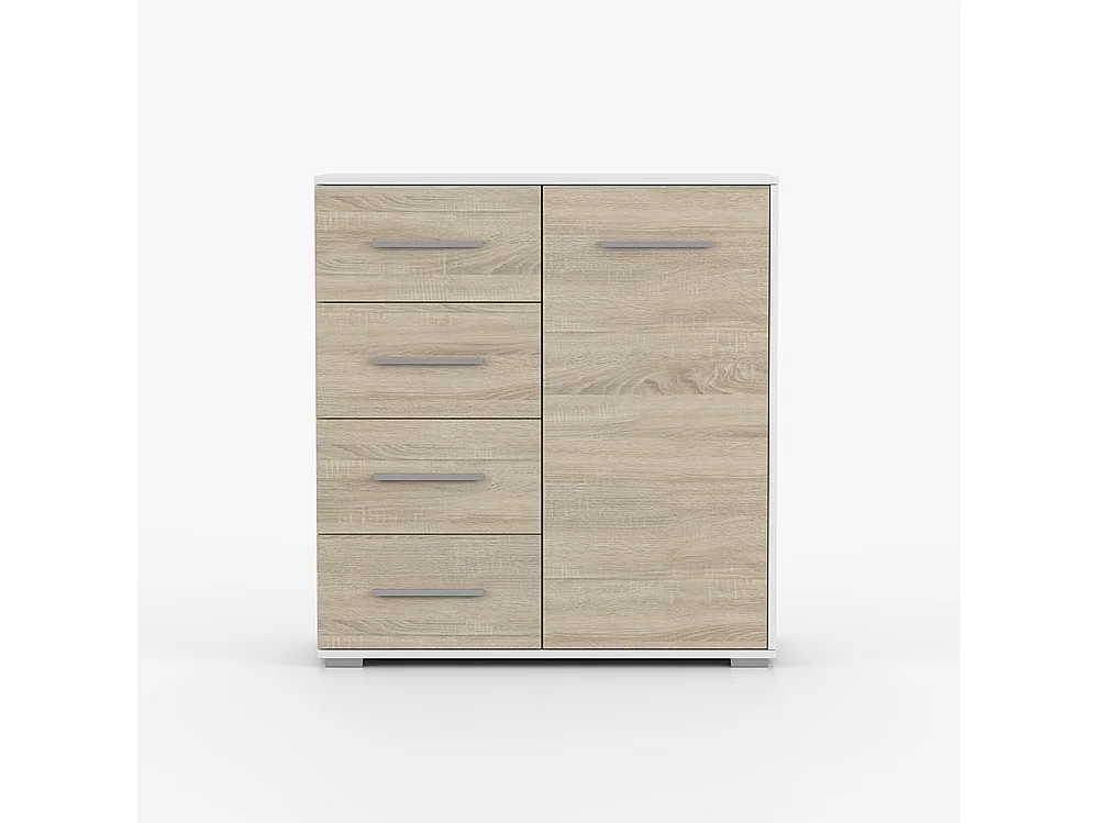 Alba II Frida 01 Mini-Kleiderschrank und Kommode, Weiß