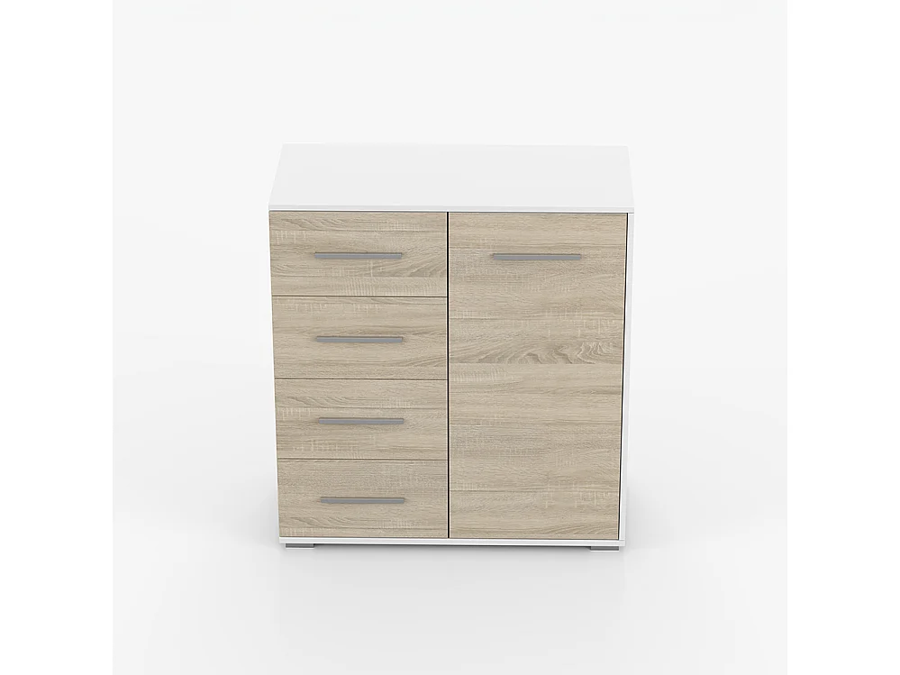 Alba II Frida 01 Mini-Kleiderschrank und Kommode, Weiß