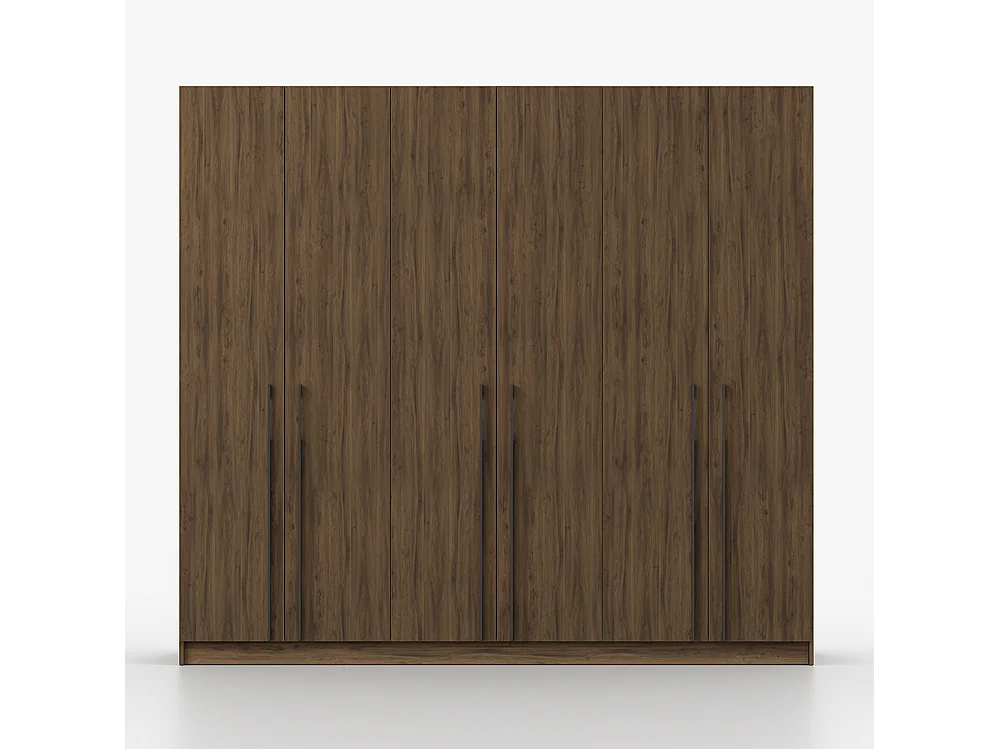 Armoire Rosa VI 6D, couleur noyer