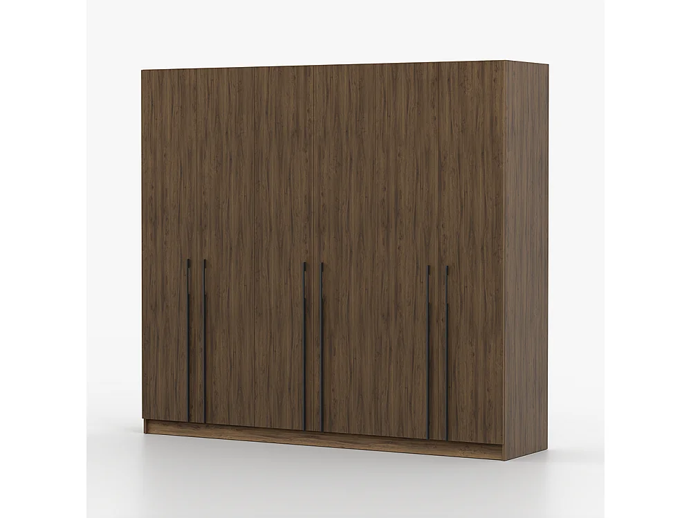 Armoire Rosa VI 6D, couleur noyer