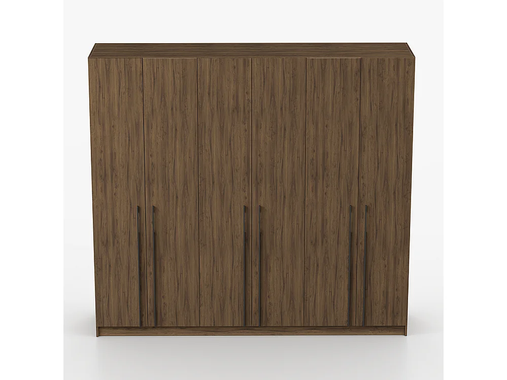 Armoire Rosa VI 6D, couleur noyer