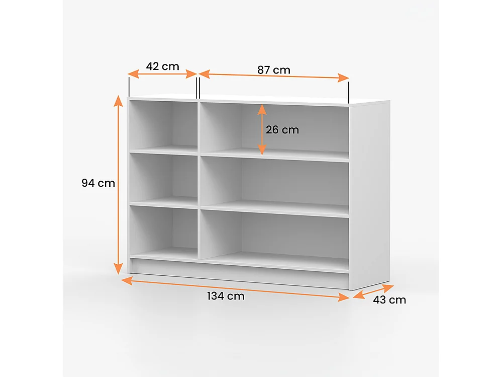 Ensemble armoire et commode Rosa 6D et Rosa 3D, blanc