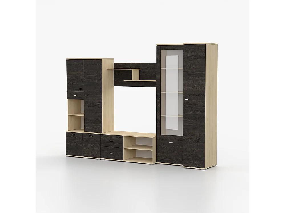 Wohnwand ARS P 290 cm, Esche