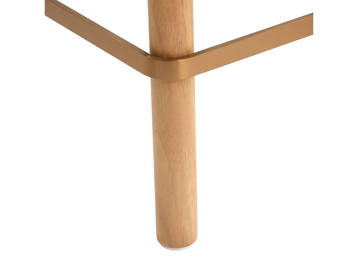 Tabouret de Bar Design "Noali" 104cm Ambre & Naturel