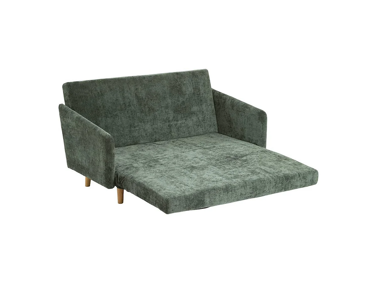 Canapé Convertible 2 Places "Milo" 155cm Vert Cèdre
