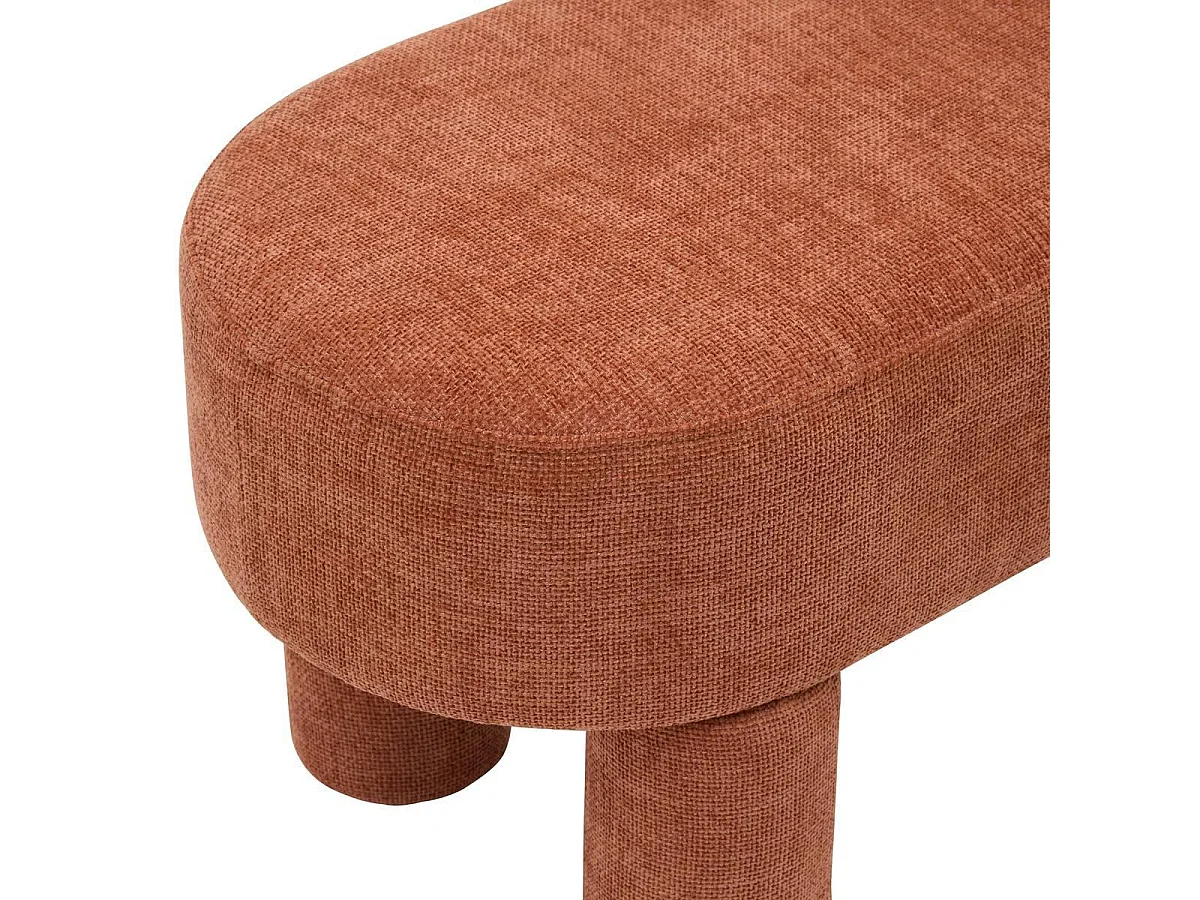 Banc Design Chenille "Orska" 96cm Orange