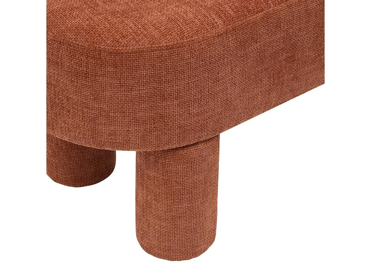 Banc Design Chenille "Orska" 96cm Orange
