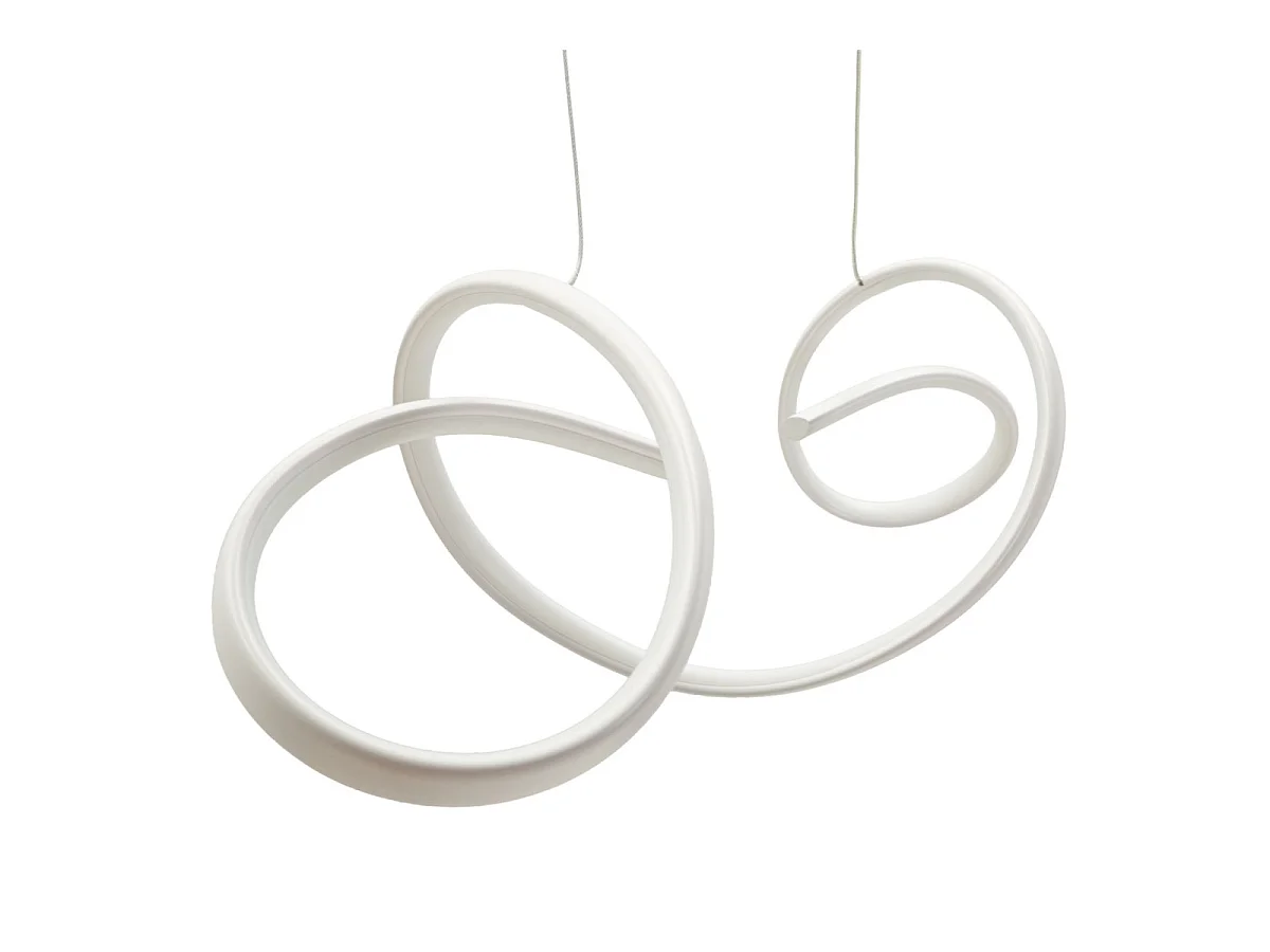 Uter White LED-kroonluchter - Moderne lineaire hanglamp met 3 kleurtemperaturen - 80x20x120 cm