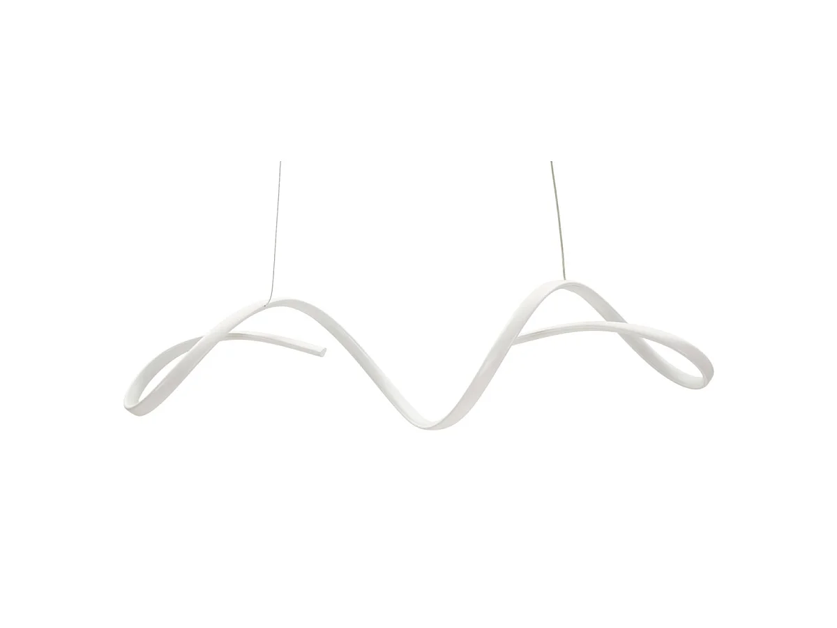 Uter White LED-kroonluchter - Moderne lineaire hanglamp met 3 kleurtemperaturen - 80x20x120 cm