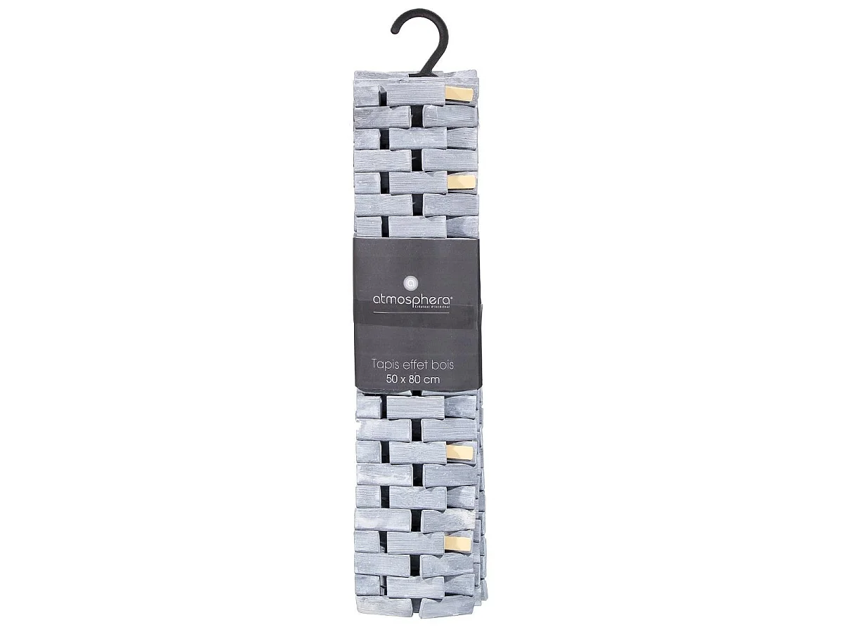 Tapis "Effet Bois" 50x80cm Gris