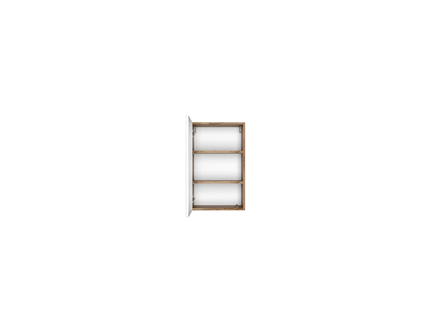 Armoire murale Held Möbel 40 Lucca blanc mat chêne Wotan 40x64x20 cm