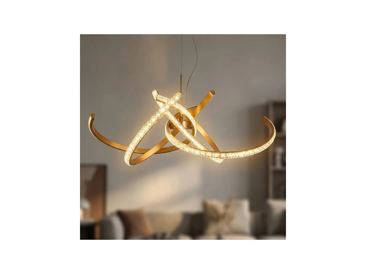 Suspension LED "Celtic" 120cm Or
