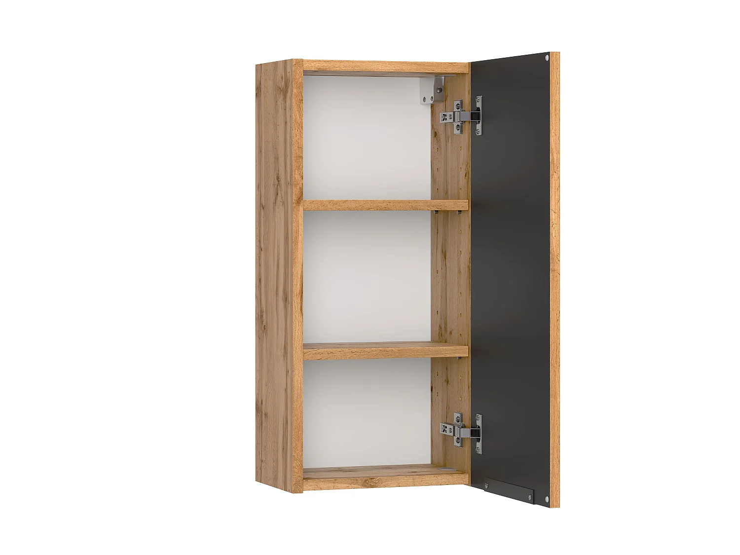 Armoire murale Held Möbel 30 cm Liverpool chêne Wotan / noir (gestreift) 30x64x20 cm